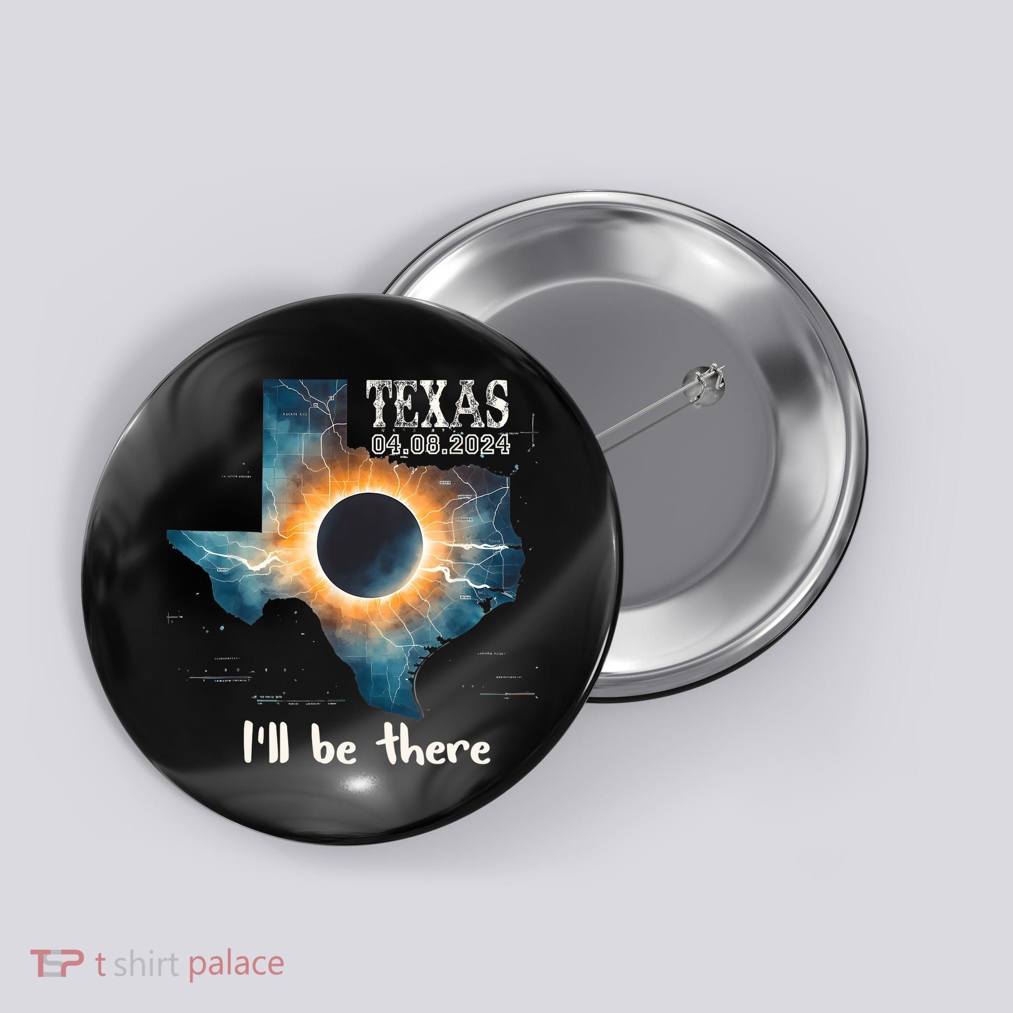 Total Solar Eclipse 2024 Texas Button