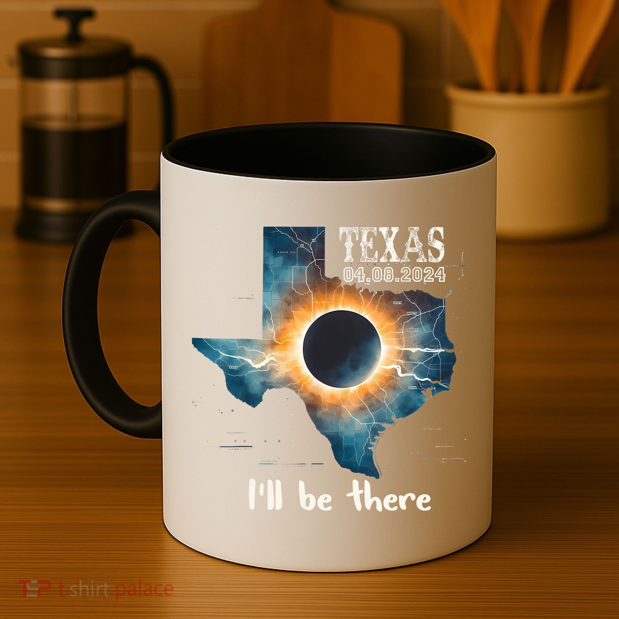 Total Solar Eclipse 2024 Texas Coffee Mug