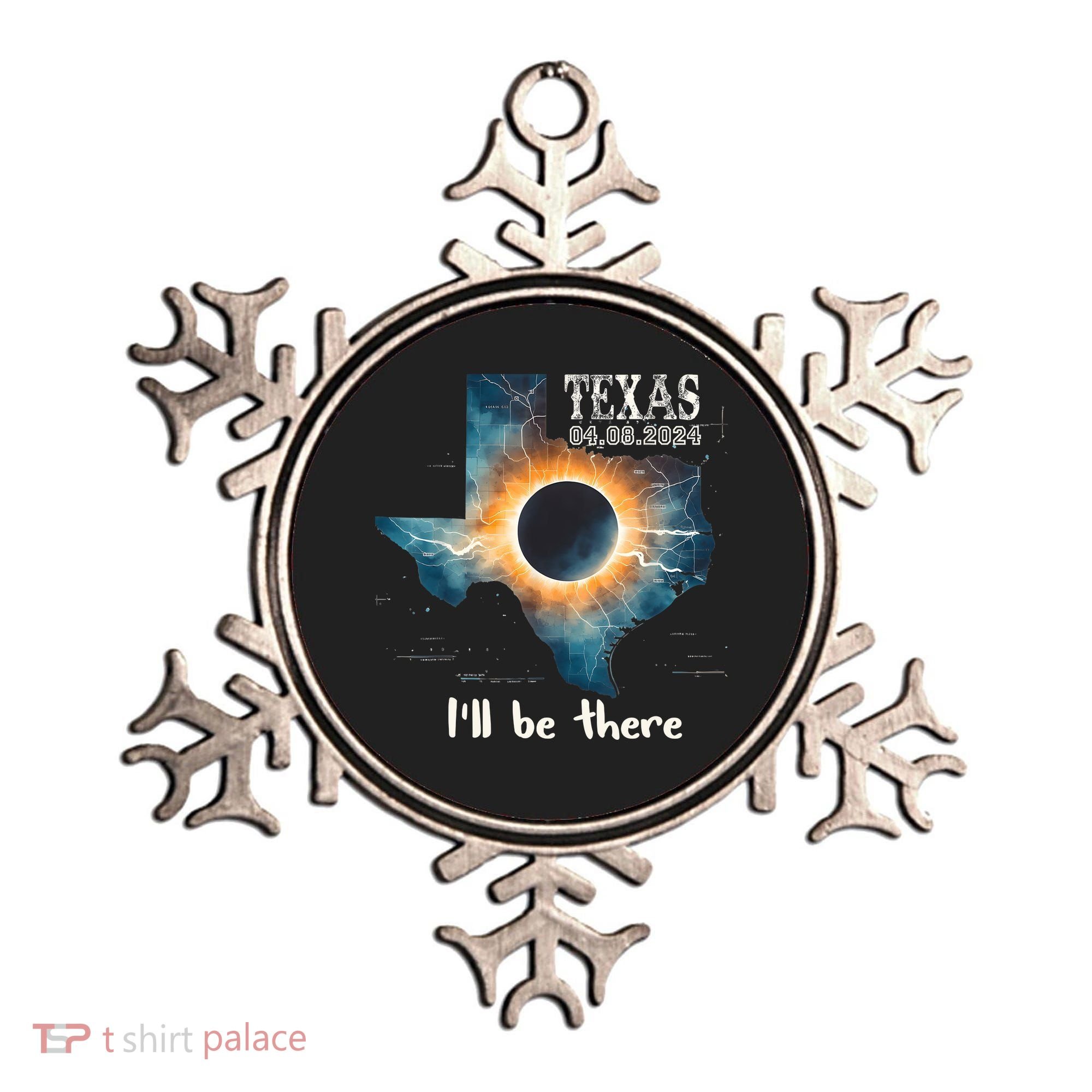Total Solar Eclipse 2024 Texas Ornament