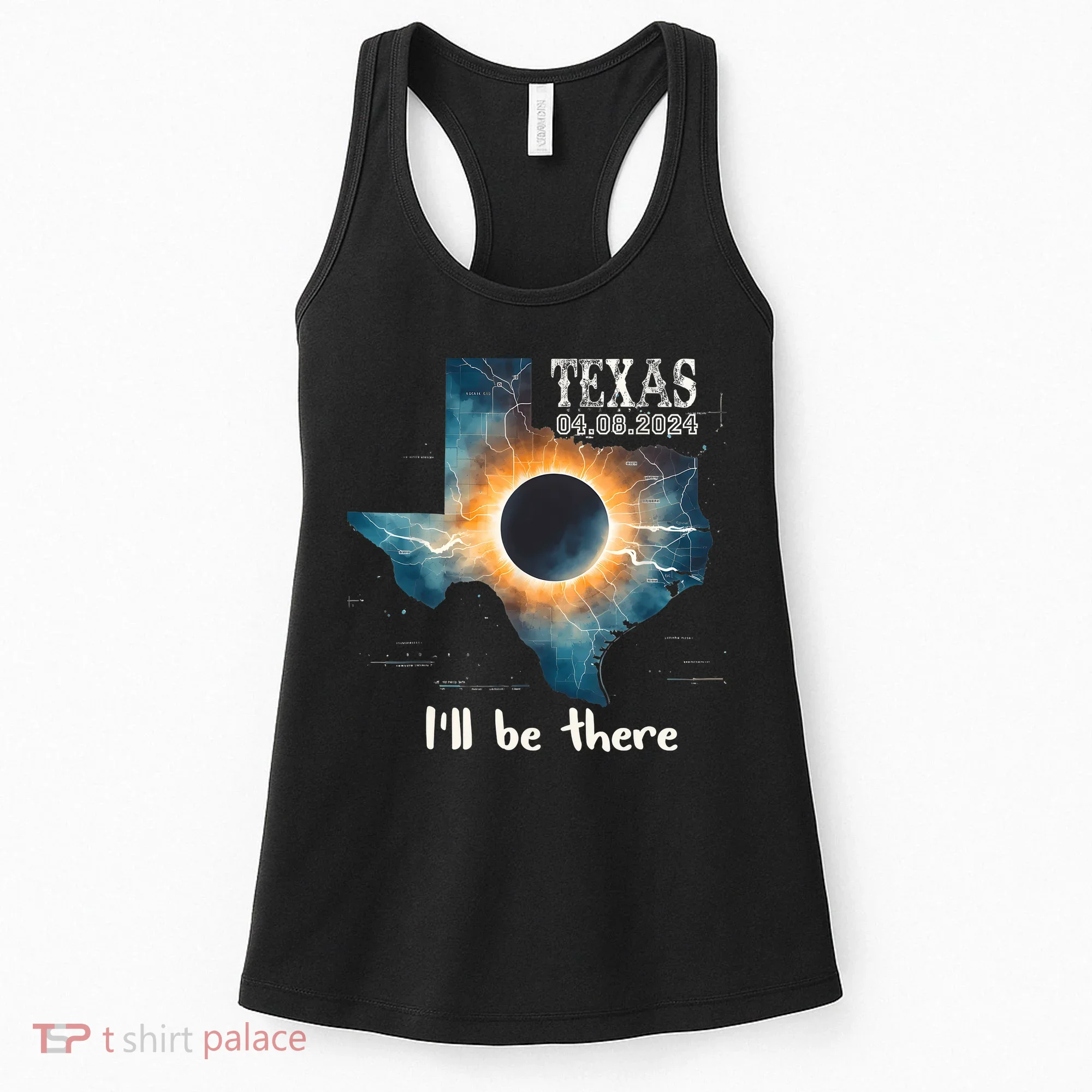 Total Solar Eclipse 2024 Texas Women's Tank Top