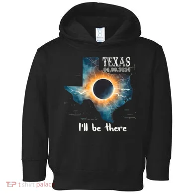 Total Solar Eclipse 2024 Texas Toddler Hoodie