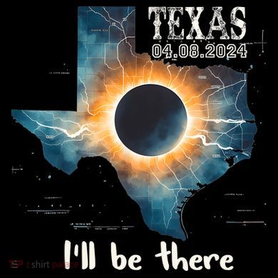 Total Solar Eclipse 2024 Texas Tall Hoodie