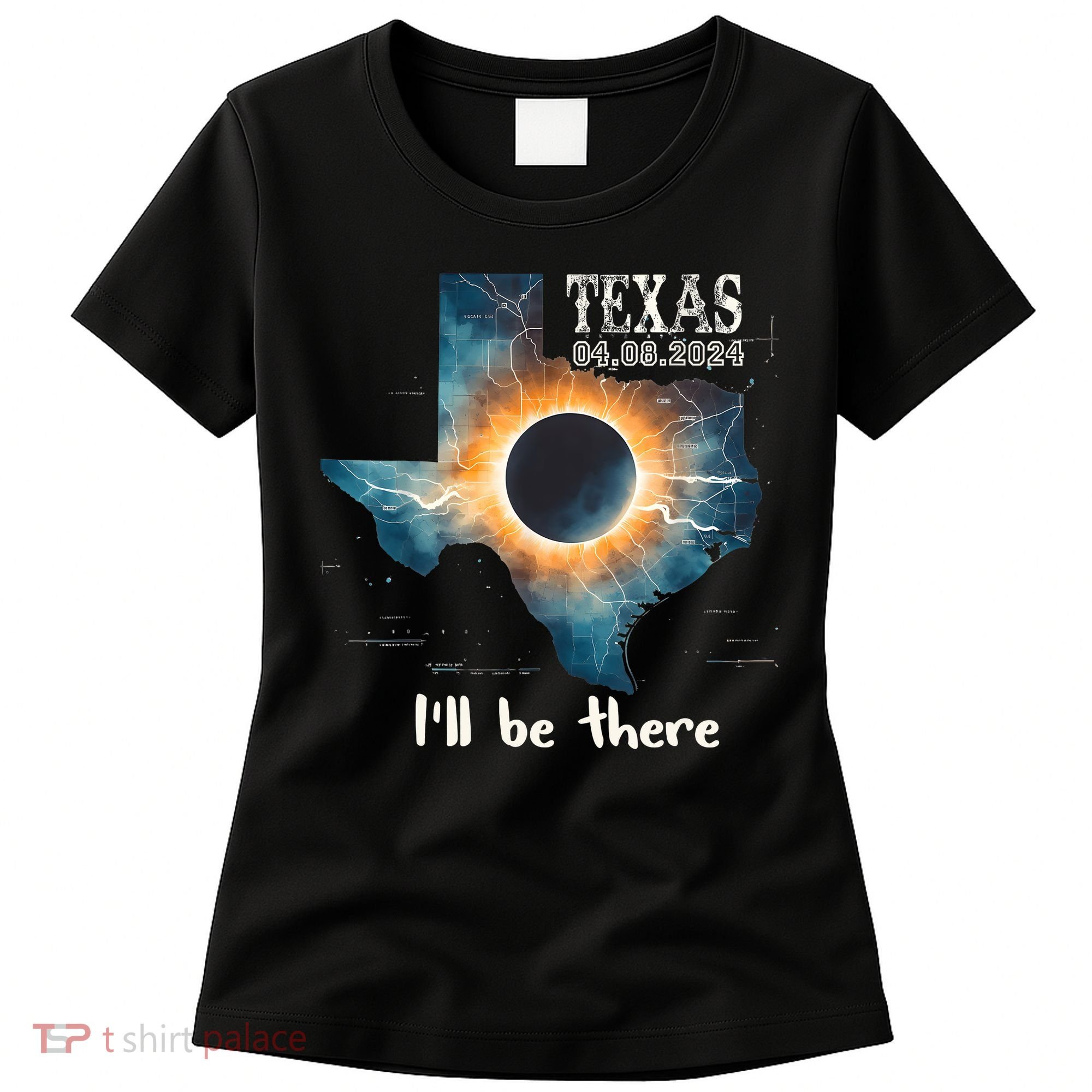 Total Solar Eclipse 2024 Texas Women's T-Shirt