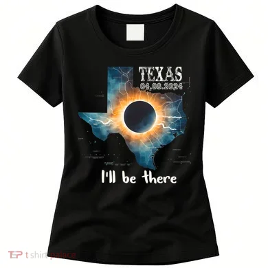Total Solar Eclipse 2024 Texas Women's T-Shirt