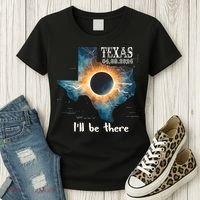 Total Solar Eclipse 2024 Texas Women's T-Shirt thumb 3