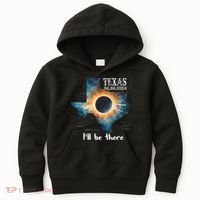 Total Solar Eclipse 2024 Texas Kids Hoodie thumb 0