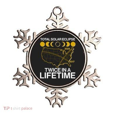 Total Solar Eclipse Twice In A Lifetime 2017 2024 Ornament