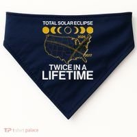 Total Solar Eclipse Twice In A Lifetime 2017 2024 USA-Made Doggie Bandana thumb 0