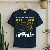 Total Solar Eclipse Twice In A Lifetime 2017 2024 T-Shirt thumb 2