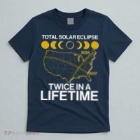 Total Solar Eclipse Twice In A Lifetime 2017 2024 T-Shirt thumb 5