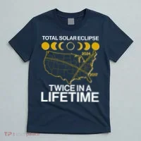 Total Solar Eclipse Twice In A Lifetime 2017 2024 T-Shirt thumb 5