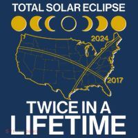 Total Solar Eclipse Twice In A Lifetime 2017 2024 Kids T-Shirt thumb 4