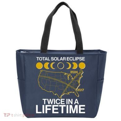 Total Solar Eclipse Twice In A Lifetime 2017 2024 Tote Bag