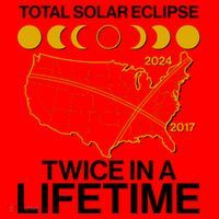 Total Solar Eclipse Twice In A Lifetime 2017 2024 Santa Hat thumb 1