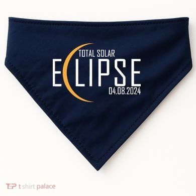 Total Solar Eclipse 2024 USA-Made Doggie Bandana