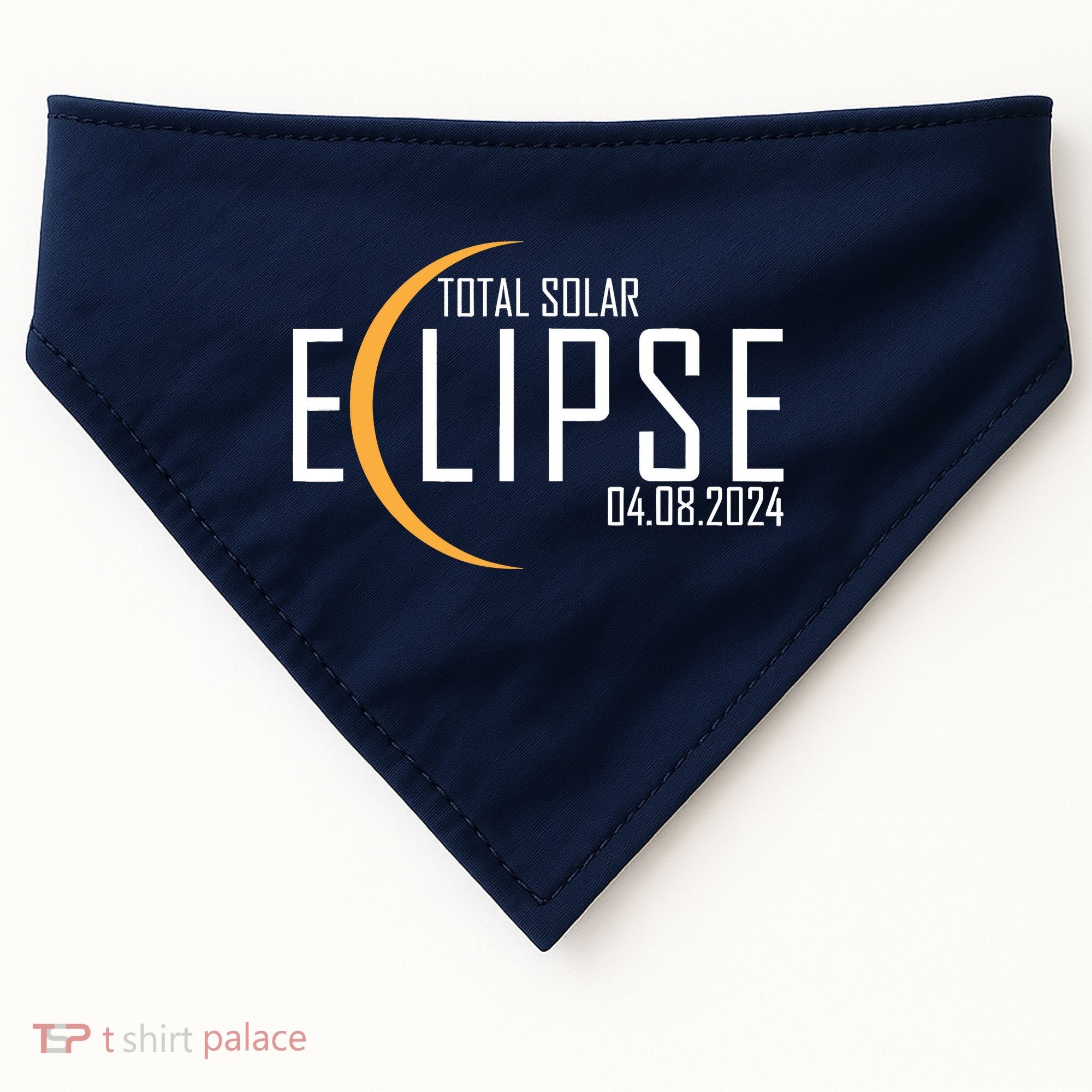 Total Solar Eclipse 2024 USA-Made Doggie Bandana