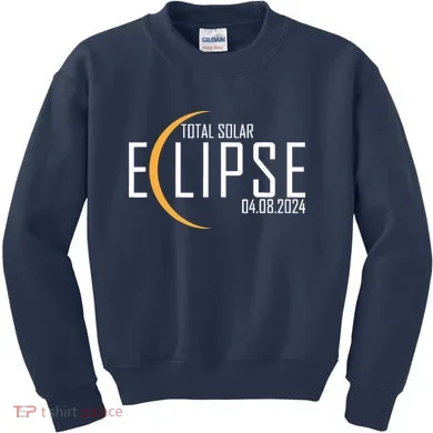 Total Solar Eclipse 2024 Kids Sweatshirt