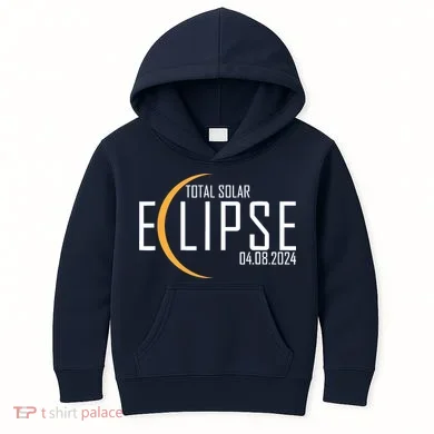 Total Solar Eclipse 2024 Kids Hoodie