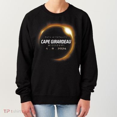 Total Solar Eclipse 2024 Cape Girardeau Missouri April 2024 Women's Sweatshirt