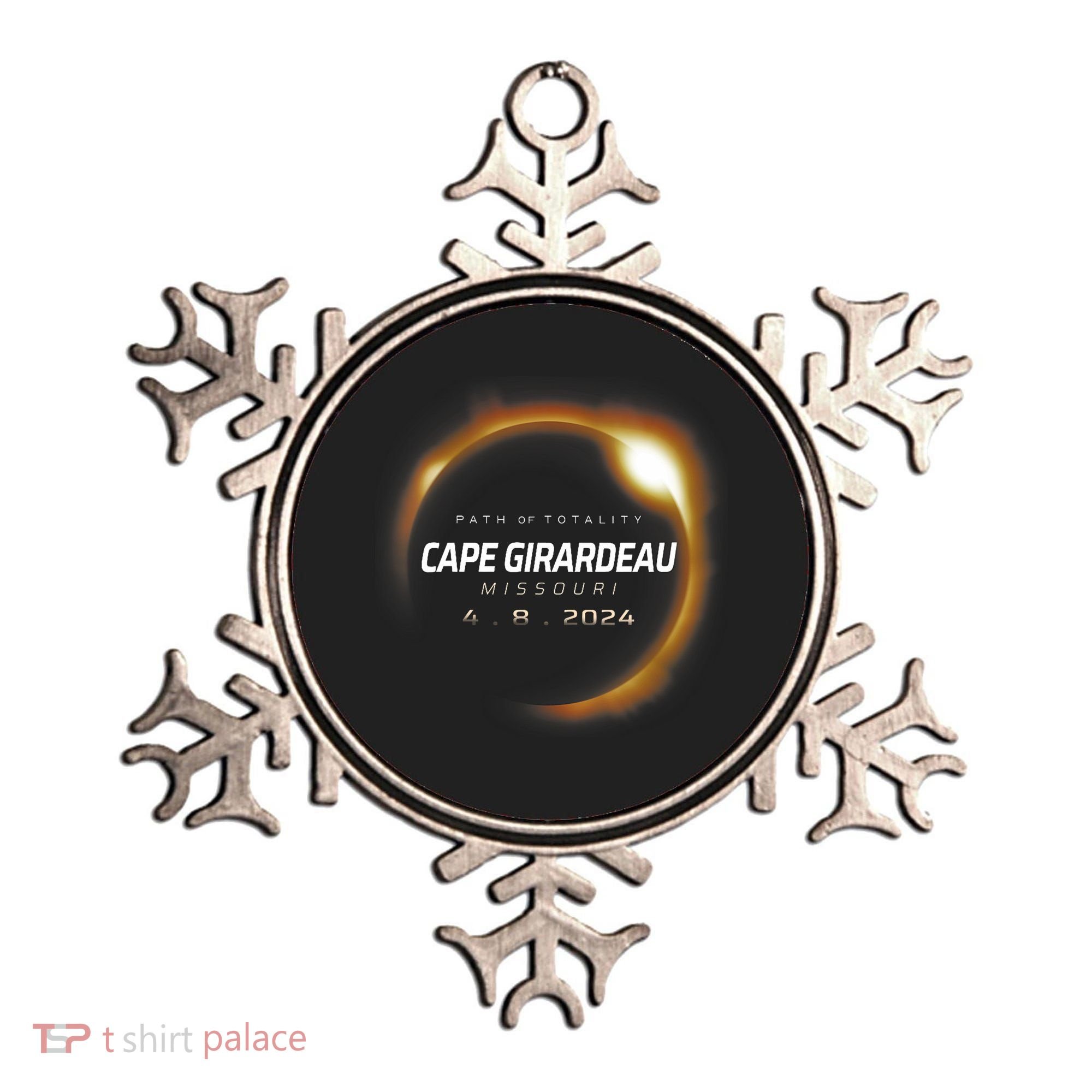 Total Solar Eclipse 2024 Cape Girardeau Missouri April 2024 Ornament