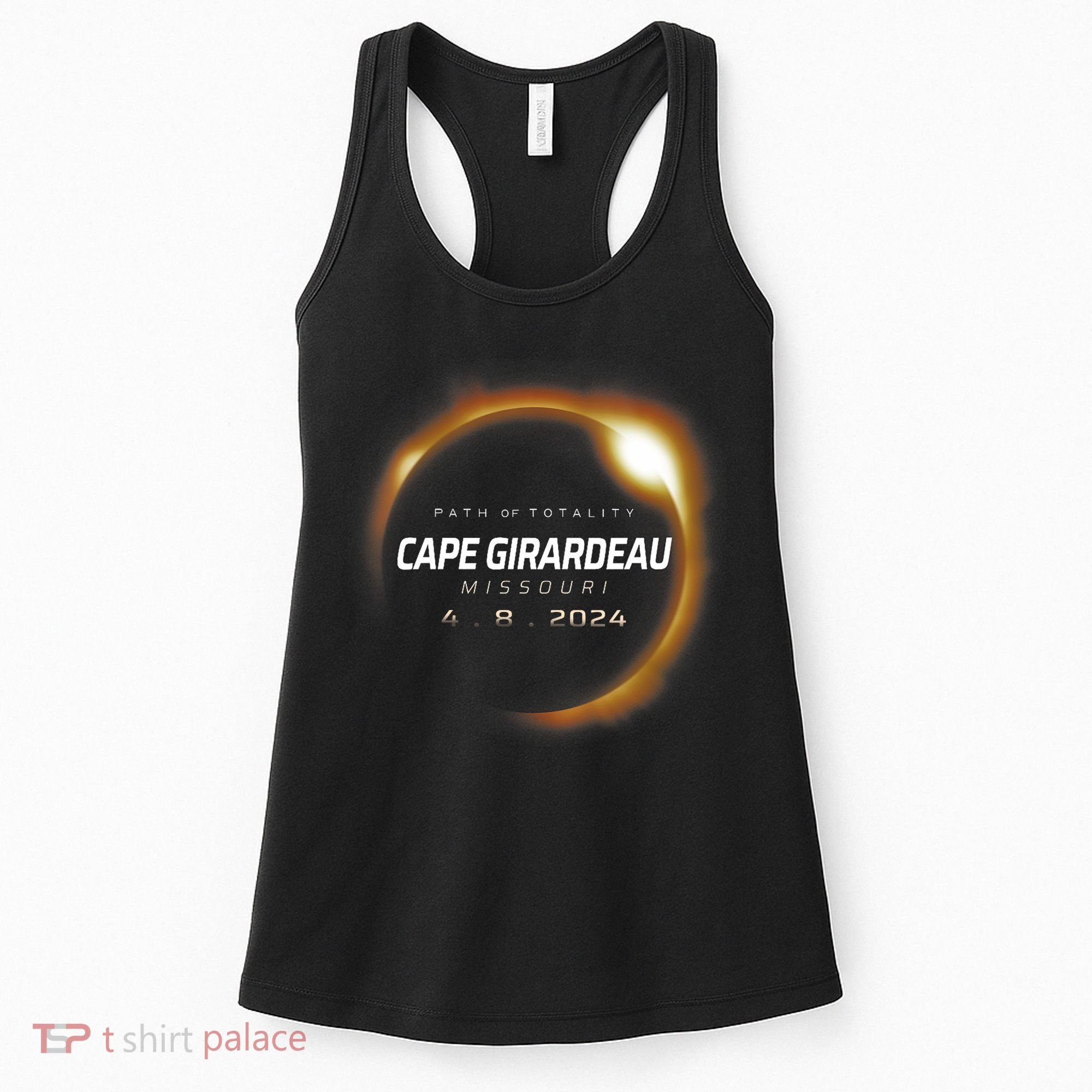 Total Solar Eclipse 2024 Cape Girardeau Missouri April 2024 Women's Tank Top