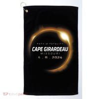 Total Solar Eclipse 2024 Cape Girardeau Missouri April 2024 Golf Towel thumb 0