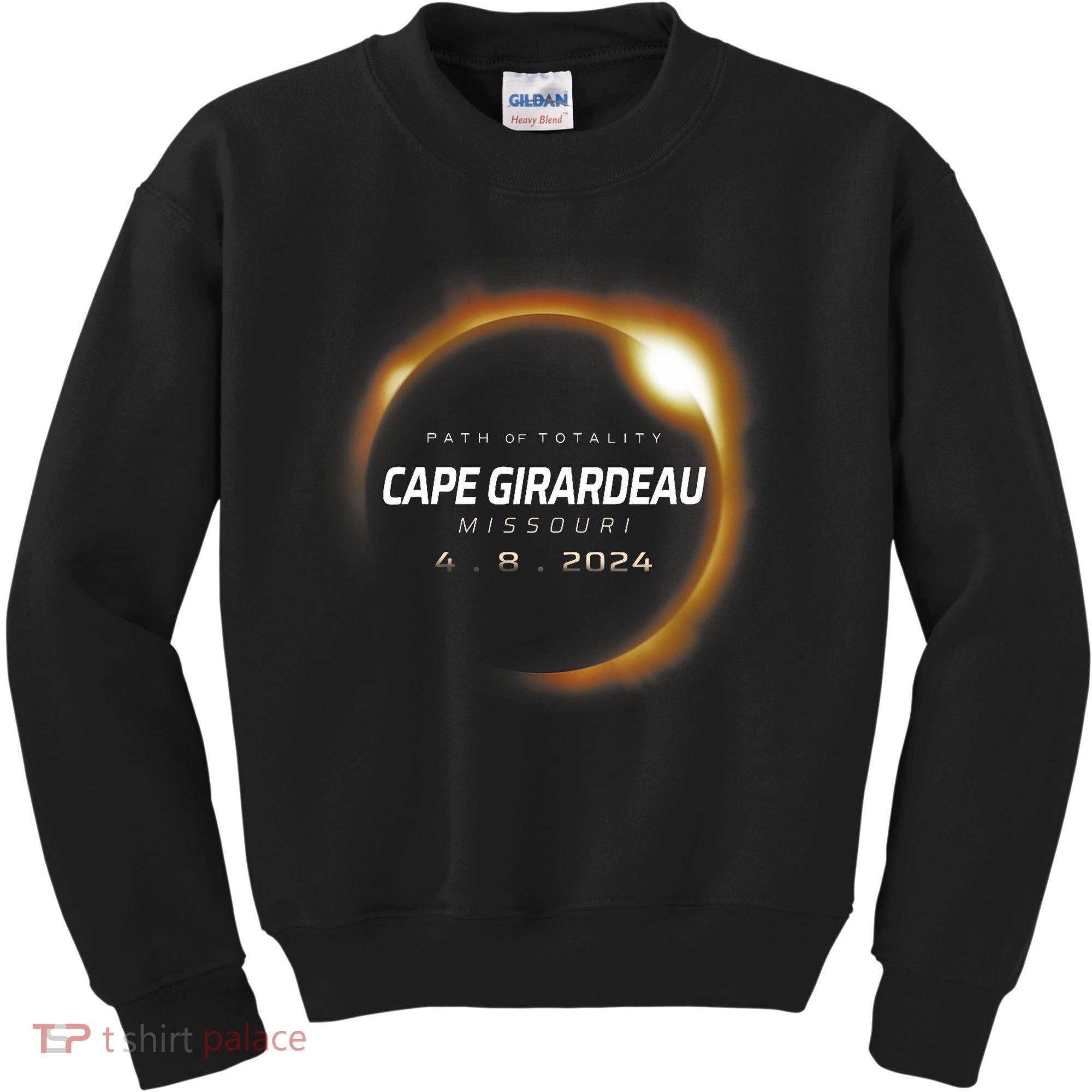 Total Solar Eclipse 2024 Cape Girardeau Missouri April 2024 Kids Sweatshirt
