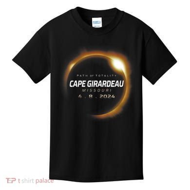Total Solar Eclipse 2024 Cape Girardeau Missouri April 2024 Kids T-Shirt