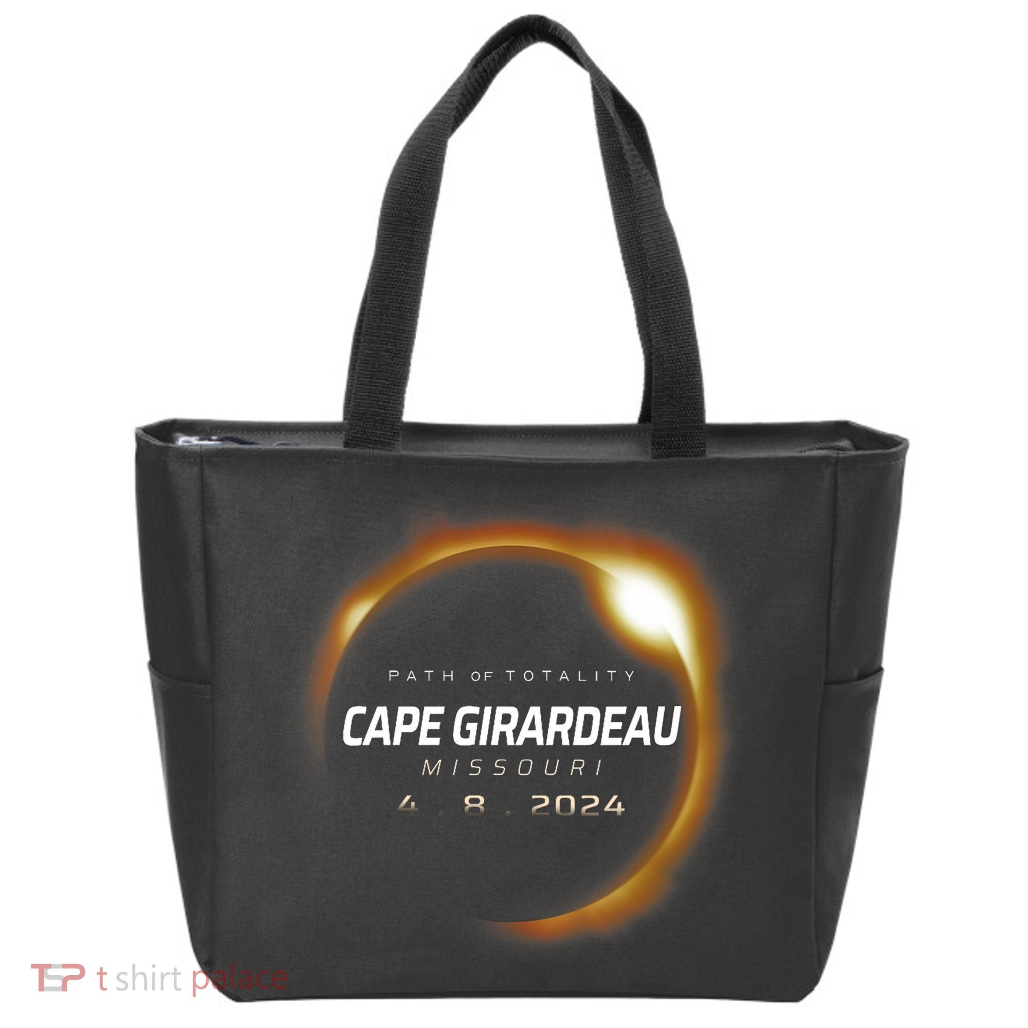 Total Solar Eclipse 2024 Cape Girardeau Missouri April 2024 Tote Bag