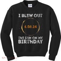 Total Solar Eclipse 4.08.24 Birthday Funny Quote Totality Kids Sweatshirt thumb 0