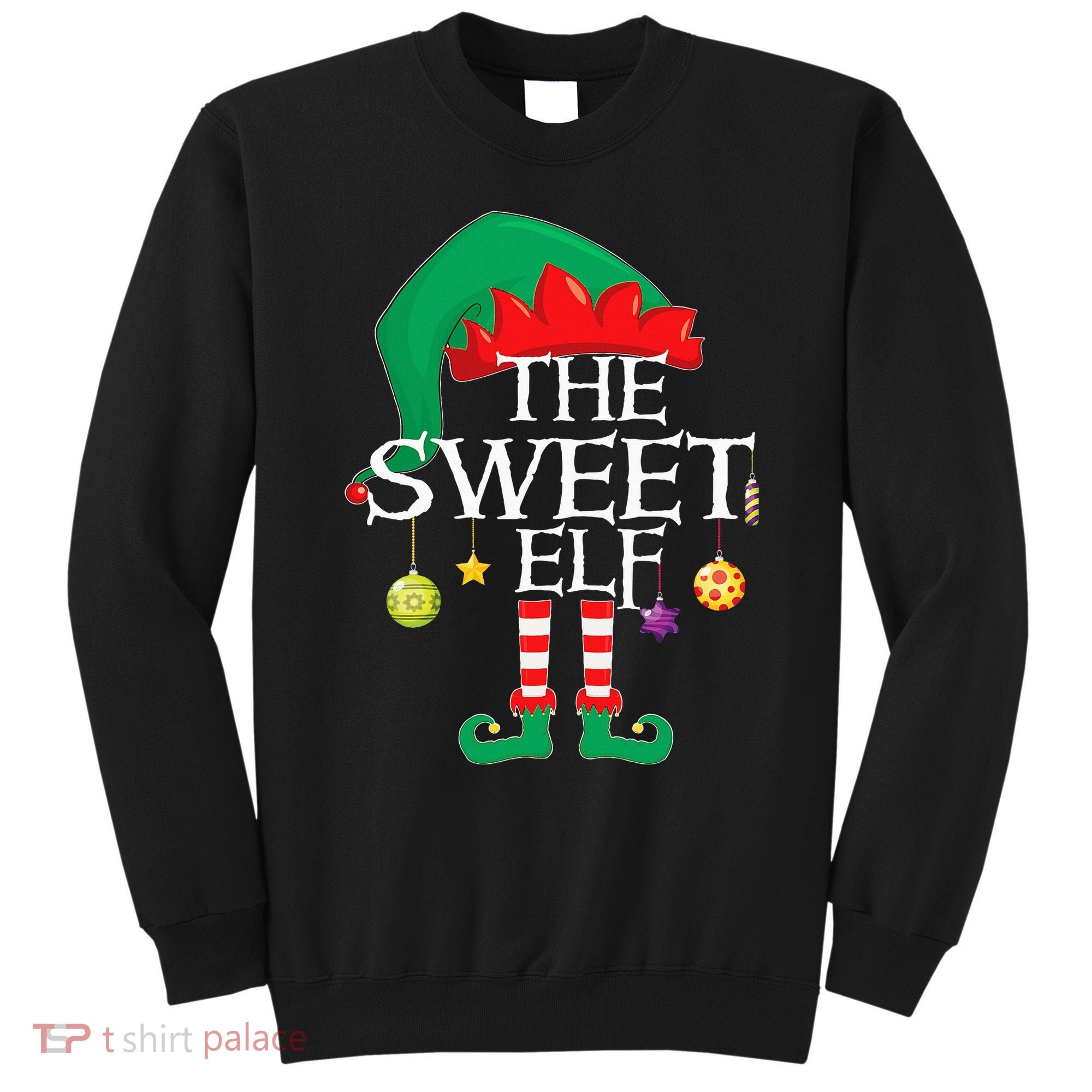 The Sweet Elf Squad Christmas Matching Family Xmas Sweatshirt
