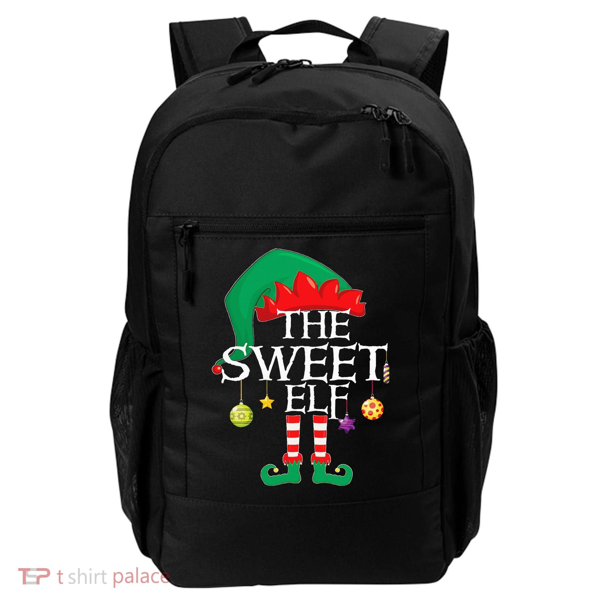 The Sweet Elf Squad Christmas Matching Family Xmas Backpack