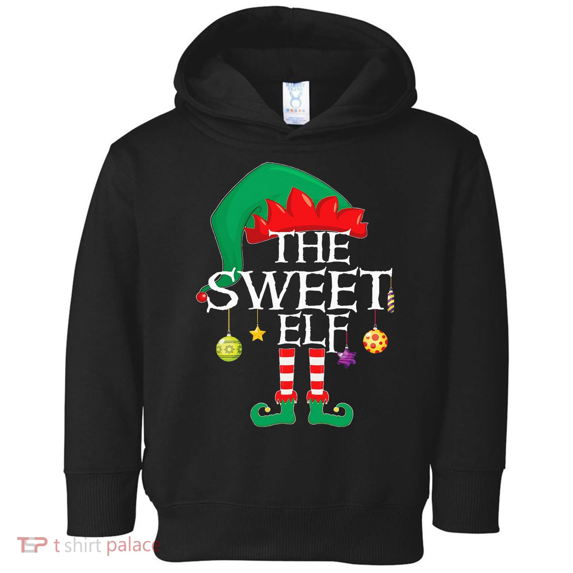 The Sweet Elf Squad Christmas Matching Family Xmas Toddler Hoodie
