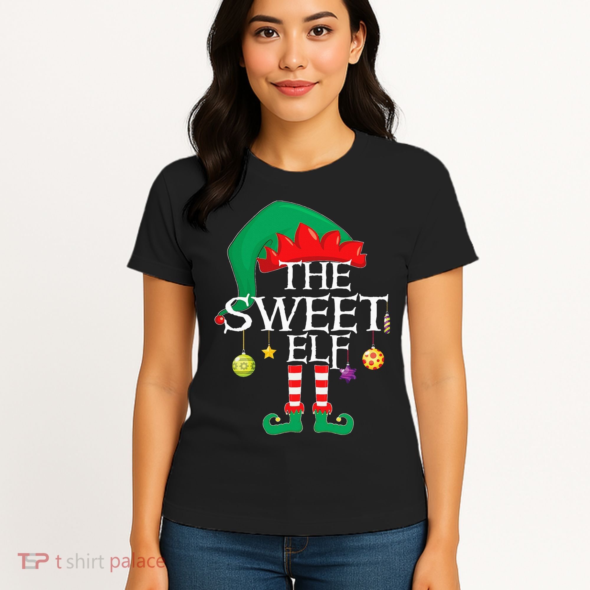 The Sweet Elf Squad Christmas Matching Family Xmas Women's T-Shirt