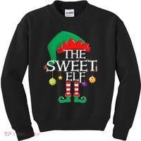The Sweet Elf Squad Christmas Matching Family Xmas Kids Sweatshirt thumb 0