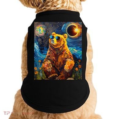 Total Solar Eclipse Grizzly Bear Doggie Tank