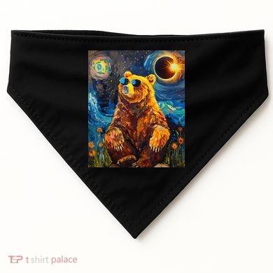 Total Solar Eclipse Grizzly Bear USA-Made Doggie Bandana