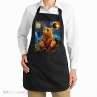 Total Solar Eclipse Grizzly Bear Apron thumb 2