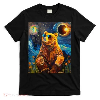 Total Solar Eclipse Grizzly Bear T-Shirt