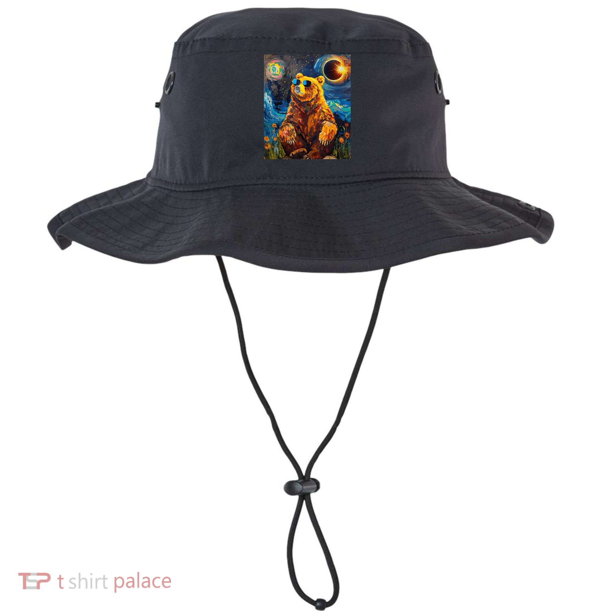 Total Solar Eclipse Grizzly Bear Bucket Hat