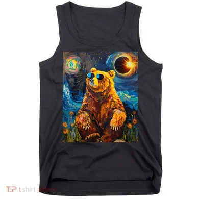 Total Solar Eclipse Grizzly Bear Tank Top