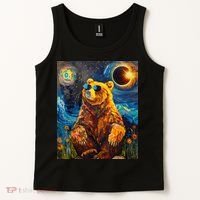Total Solar Eclipse Grizzly Bear Tank Top thumb 2