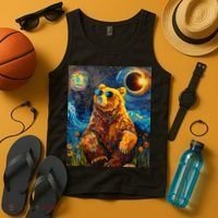 Total Solar Eclipse Grizzly Bear Tank Top thumb 4