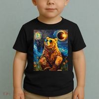 Total Solar Eclipse Grizzly Bear Toddler T-Shirt thumb 2