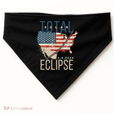 Total Solar Eclipse USA-Made Doggie Bandana