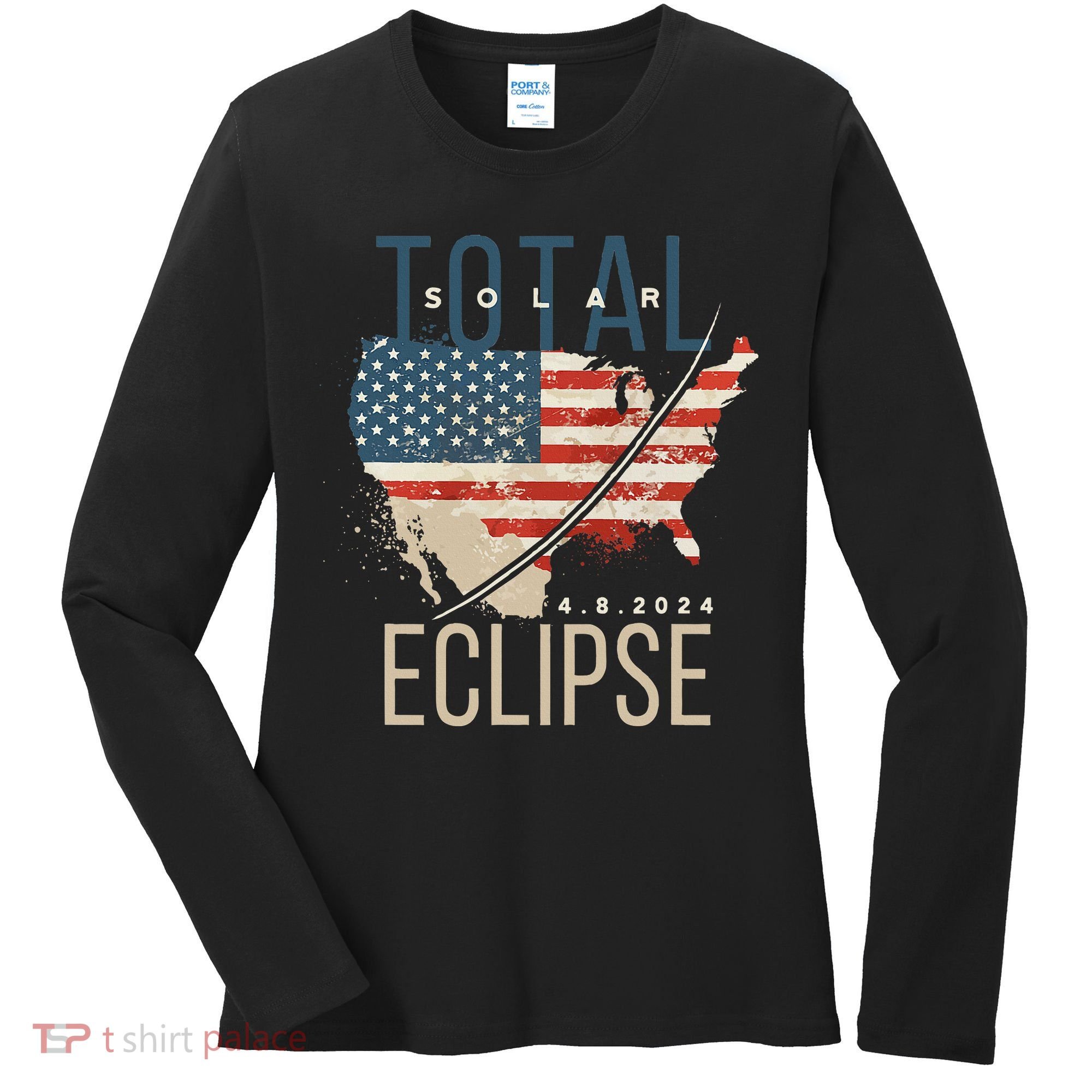 Total Solar Eclipse Women's Long Sleeve Shirt