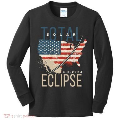 Total Solar Eclipse Kids Long Sleeve Shirt