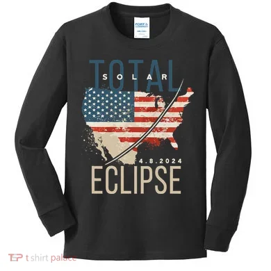 Total Solar Eclipse Kids Long Sleeve Shirt