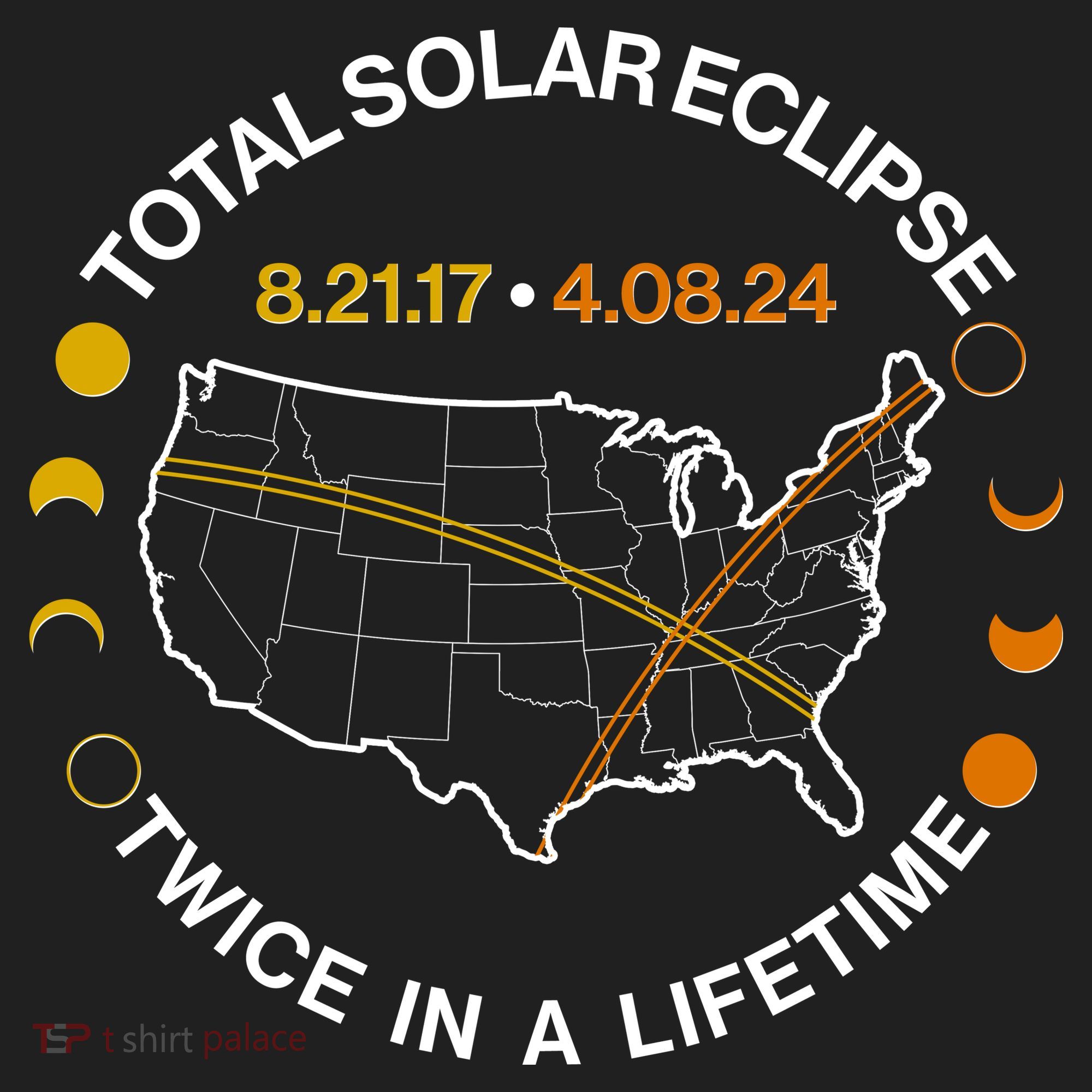 Total Solar Eclipse Twice In A Lifetime Aug 21 2017 April 08 2024 Women's Sweatshirt