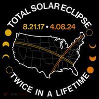 Total Solar Eclipse Twice In A Lifetime Aug 21 2017 April 08 2024 Women's Hoodie thumb 2